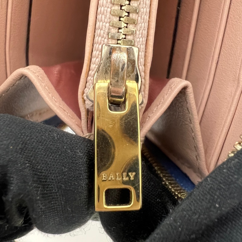 Bally藍色長夾 vintage 二手 中古-8