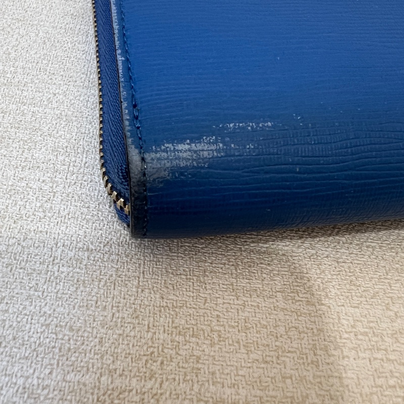 Bally藍色長夾 vintage 二手 中古-13