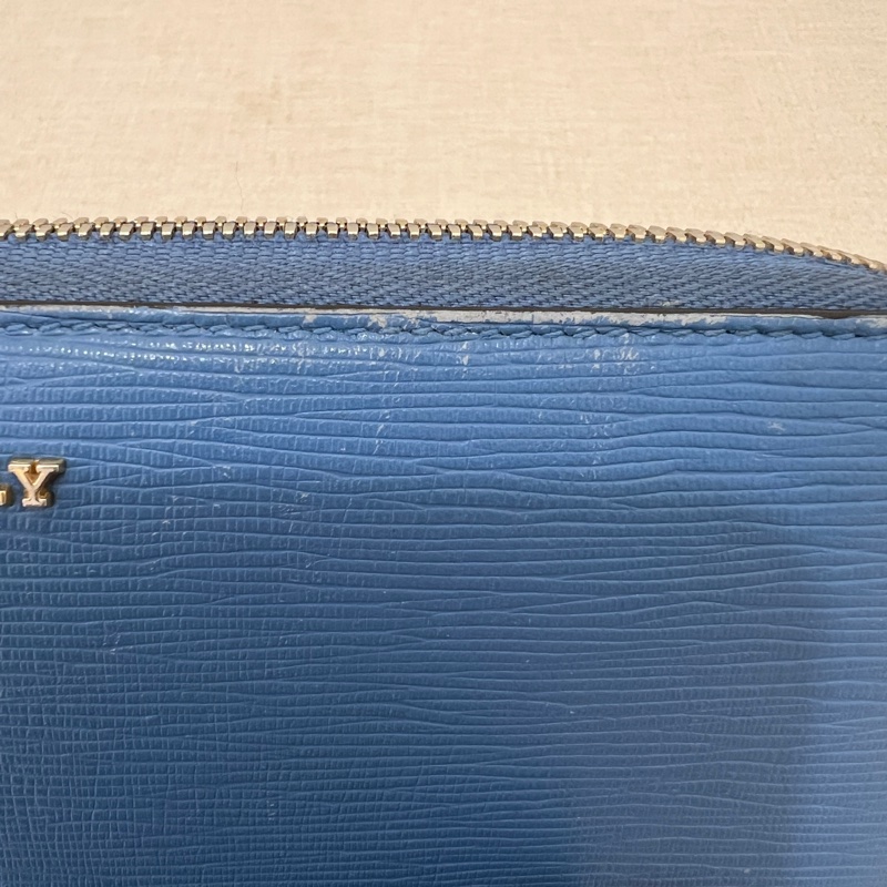 Bally藍色長夾 vintage 二手 中古-16