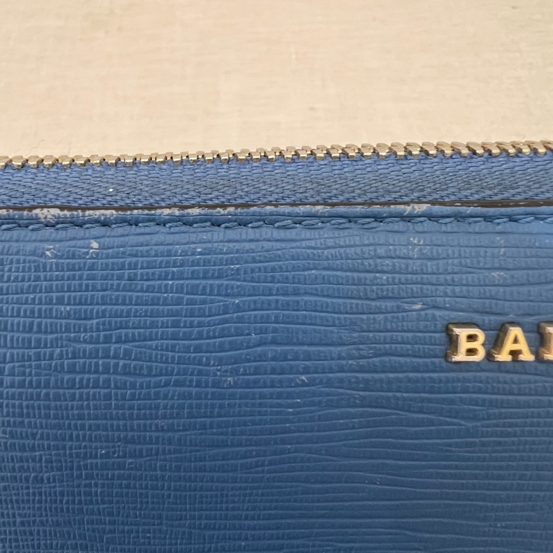 Bally藍色長夾 vintage 二手 中古-17