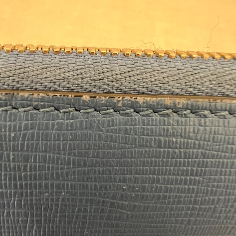 Bally藍色長夾 vintage 二手 中古-22