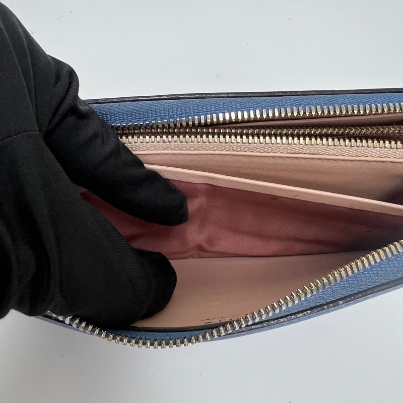 Bally藍色長夾 vintage 二手 中古-25