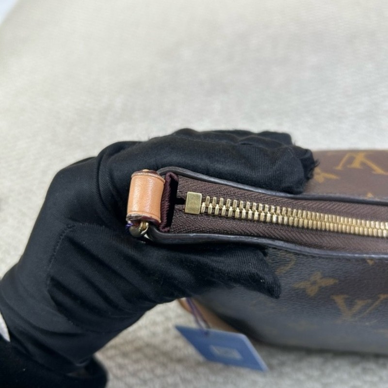 LV路易威登黃牛角包 雙肩帶可隨意調節 經典老花配色 單肩斜挎都可以 容量實用 日常百搭-18