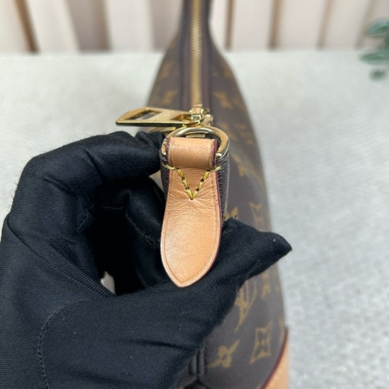 LV路易威登黃牛角包 雙肩帶可隨意調節 經典老花配色 單肩斜挎都可以 容量實用 日常百搭-20