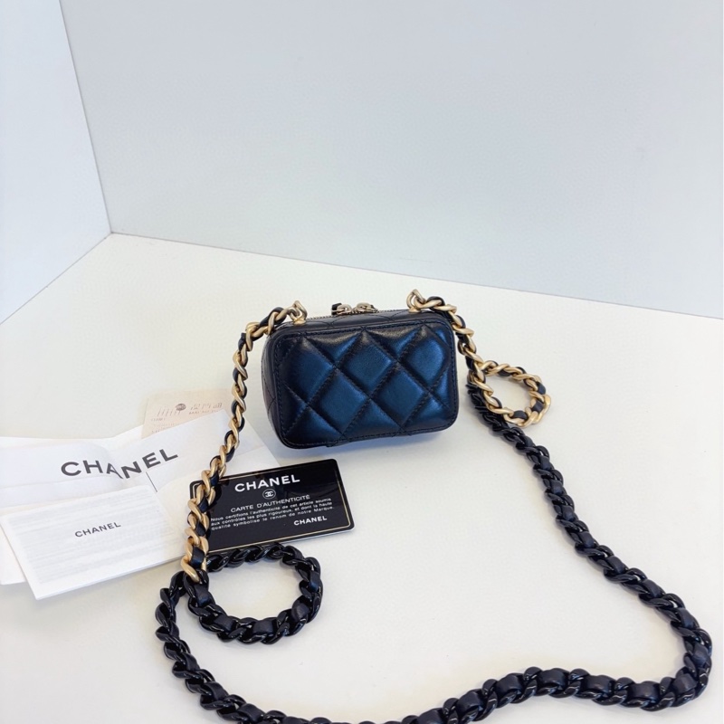 【99新🆕】Chanel 22s 黑金相機📷鴛鴦粗鏈條 迷你小盒子鏈條包 斜挎包-1