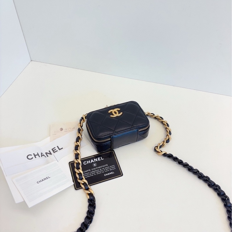 【99新🆕】Chanel 22s 黑金相機📷鴛鴦粗鏈條 迷你小盒子鏈條包 斜挎包-4