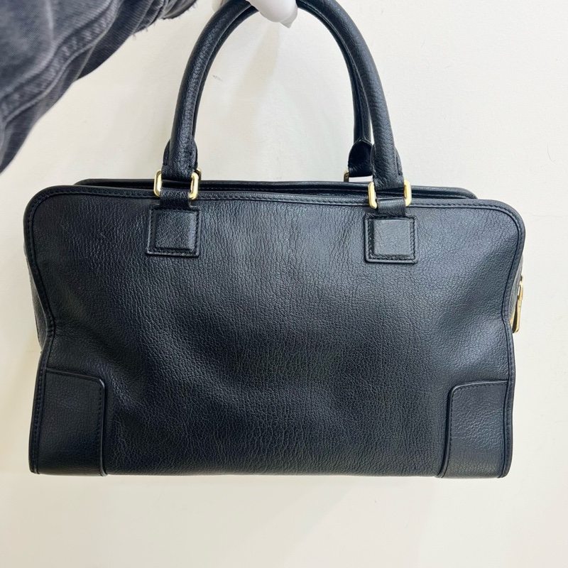 LOEWE羅意威Amazona黑金 全皮 手提包-1