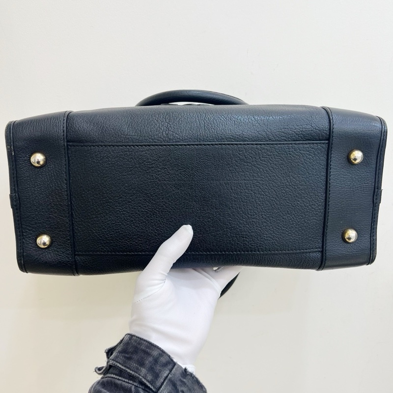 LOEWE羅意威Amazona黑金 全皮 手提包-3