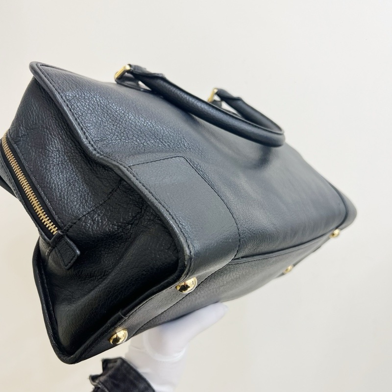 LOEWE羅意威Amazona黑金 全皮 手提包-5