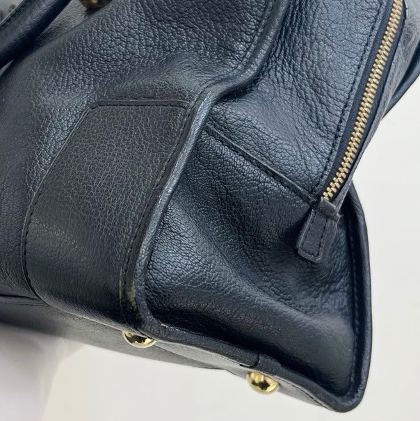 LOEWE羅意威Amazona黑金 全皮 手提包-7