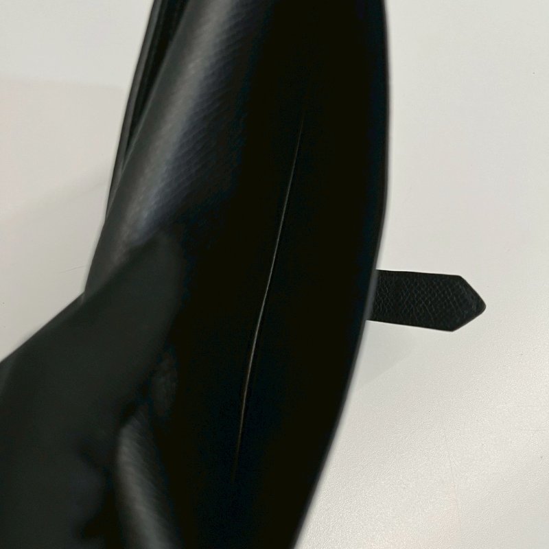 Hermes Bearn 黑銀 長夾-5