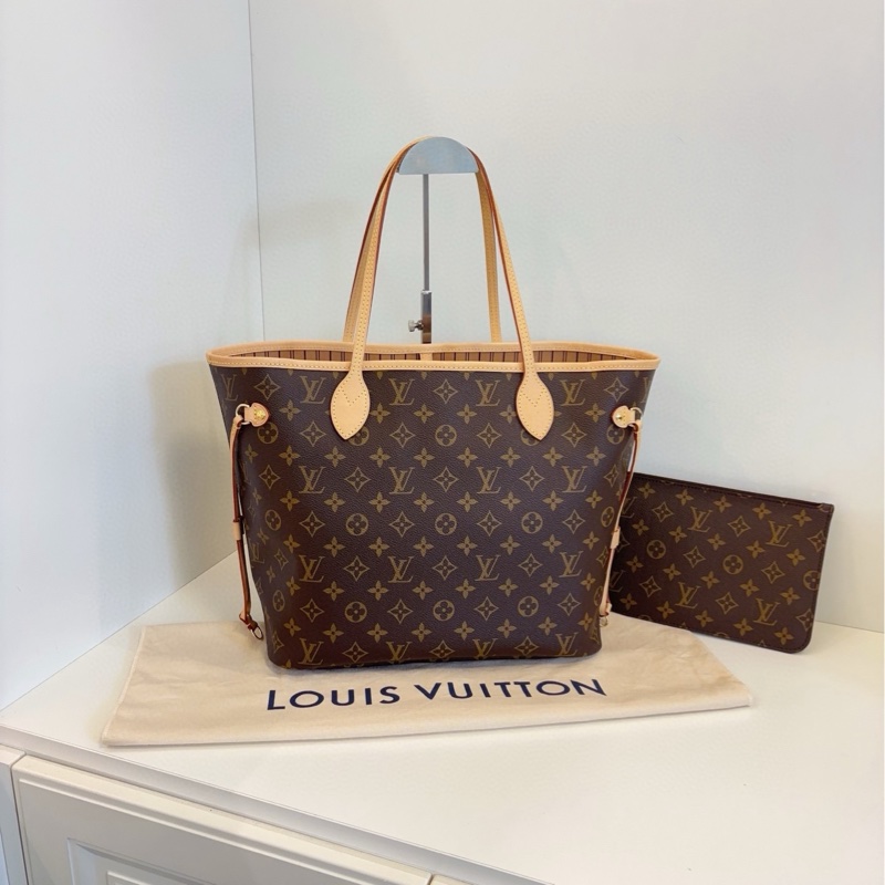 【閒置🆕】LV  芯片款 NF中號經典米色 手提包-1