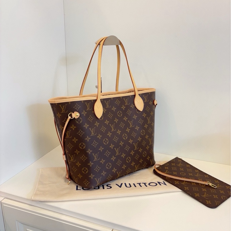 【閒置🆕】LV  芯片款 NF中號經典米色 手提包-2