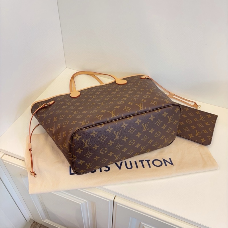 【閒置🆕】LV  芯片款 NF中號經典米色 手提包-6