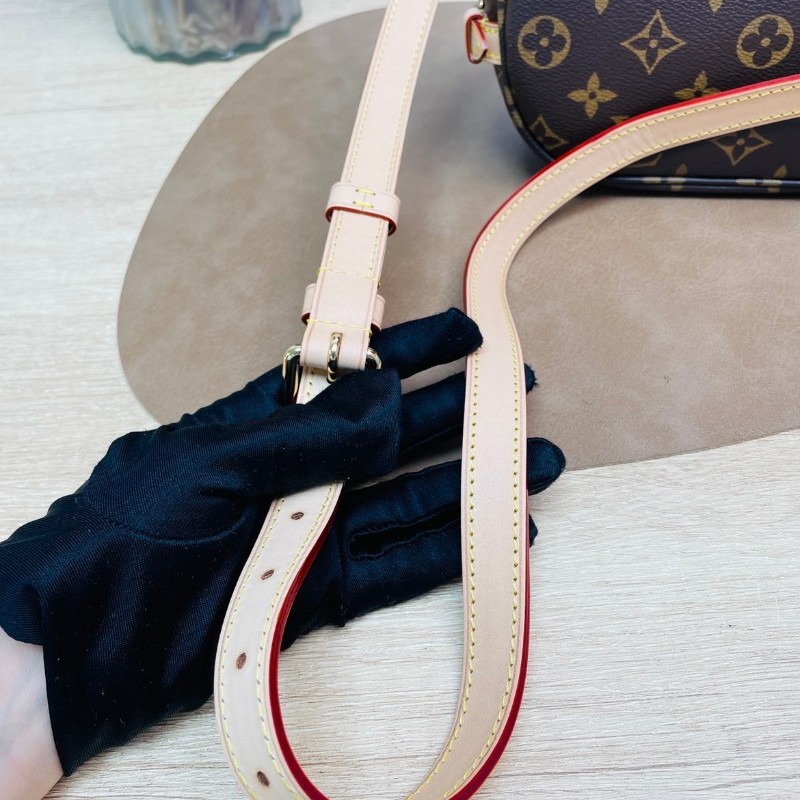 LV/路易威登   Saumur BB雙子星 經典老花金色五金，可拆卸 肩帶 單肩斜挎包  芯片款-12