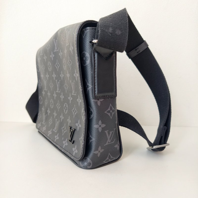 lv 路易威登/Louis Vuitton 男士斜挎黑色商務包 31*21*8cm-3