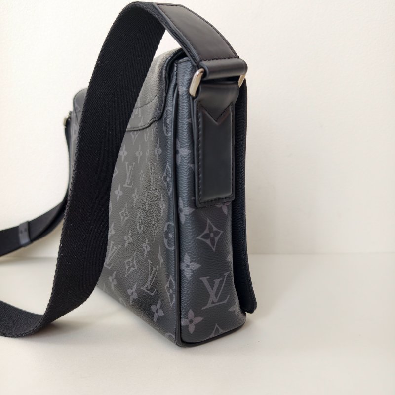 lv 路易威登/Louis Vuitton 男士斜挎黑色商務包 31*21*8cm-4