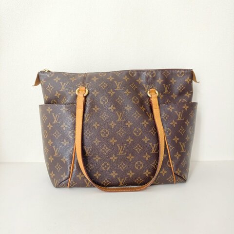 lv路易威登/Louis Vuitton 老花購物袋 棕色塗層帆布 長 43 x 寬 17 x 高 30cm