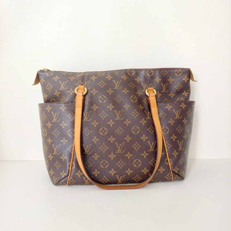 lv路易威登/Louis Vuitton 老花購物袋 棕色塗層帆布 長 43 x 寬 17 x 高 30cm-0