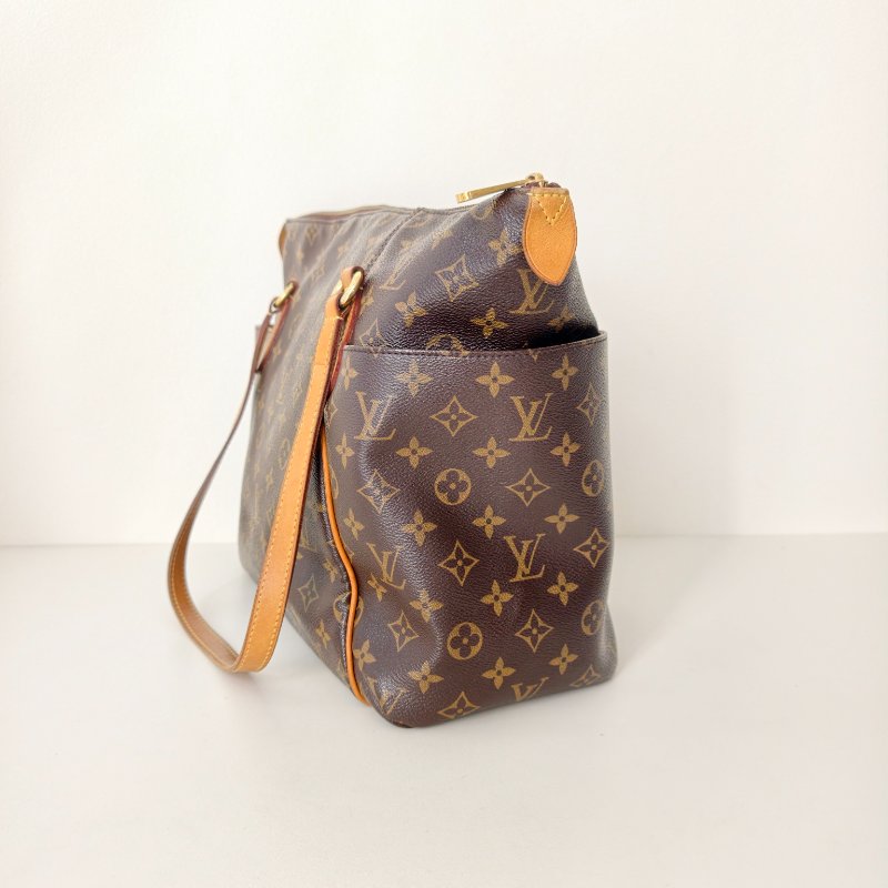 lv路易威登/Louis Vuitton 老花購物袋 棕色塗層帆布 長 43 x 寬 17 x 高 30cm-1