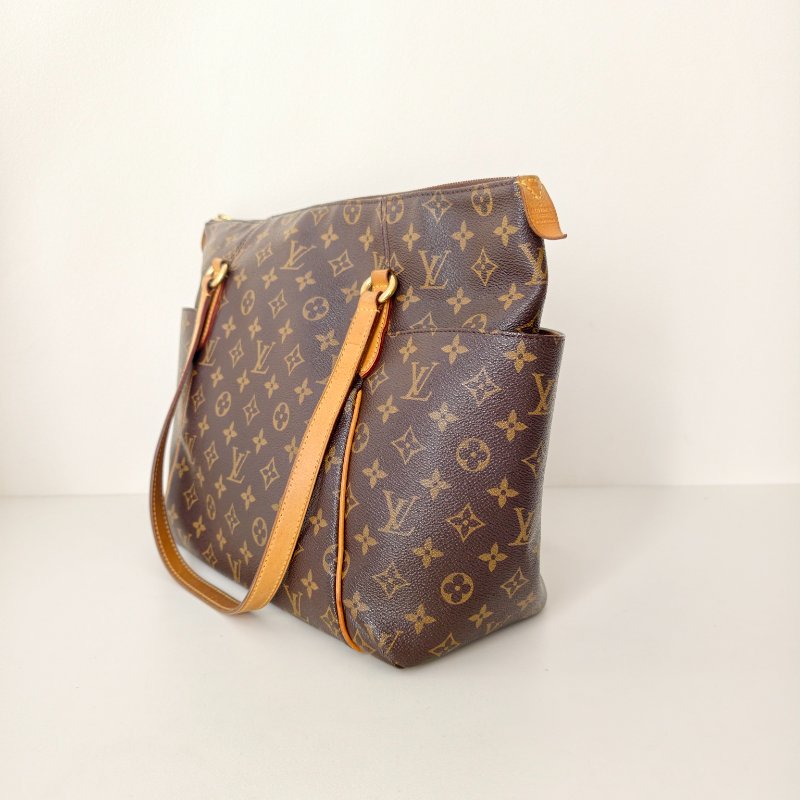lv路易威登/Louis Vuitton 老花購物袋 棕色塗層帆布 長 43 x 寬 17 x 高 30cm-2