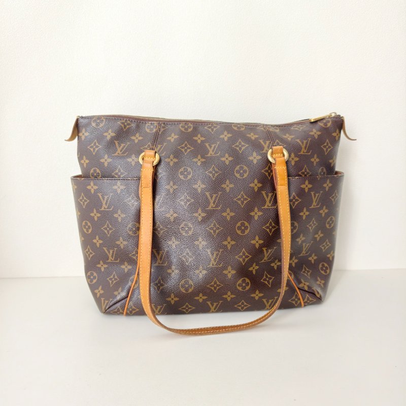 lv路易威登/Louis Vuitton 老花購物袋 棕色塗層帆布 長 43 x 寬 17 x 高 30cm-3