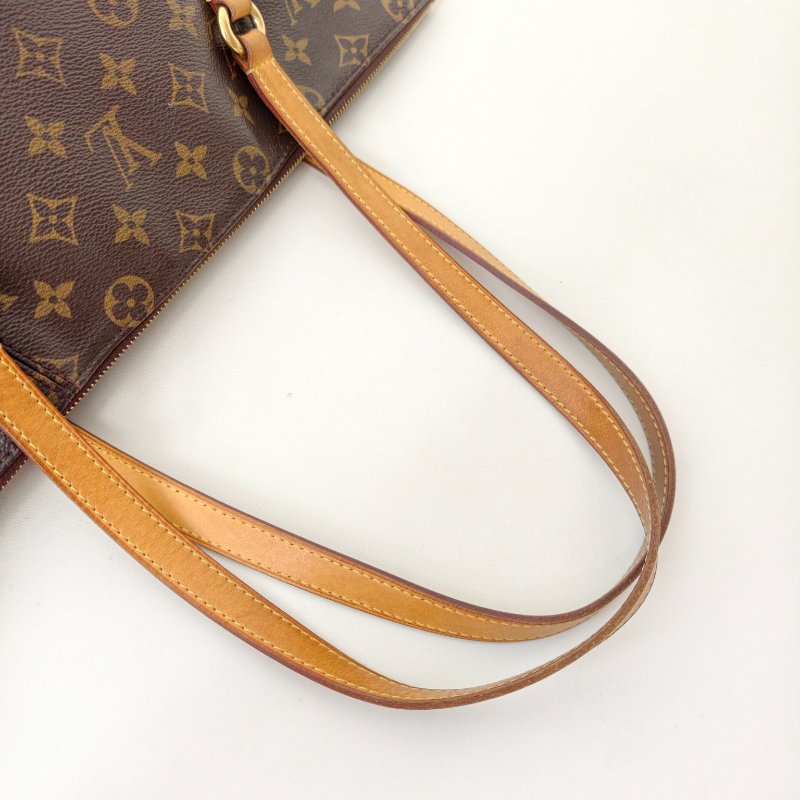 lv路易威登/Louis Vuitton 老花購物袋 棕色塗層帆布 長 43 x 寬 17 x 高 30cm-4