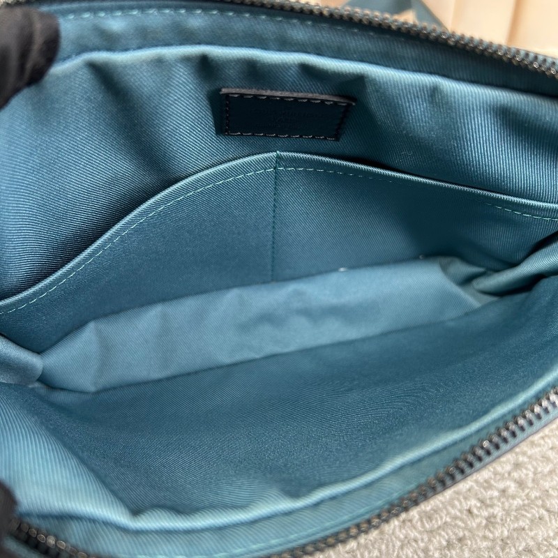 LV路易威登棋盤格郵差包 黑棋盤格配寬肩帶 可單肩可斜挎 容量實用 通勤逛街都能背 日常百搭-15