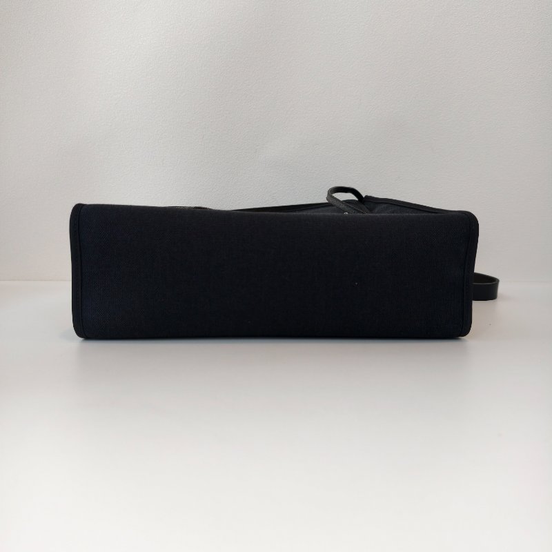 hermes 愛馬仕 herbag 黑色帆布拼皮 銀扣  尺寸：31*25*10cm-6
