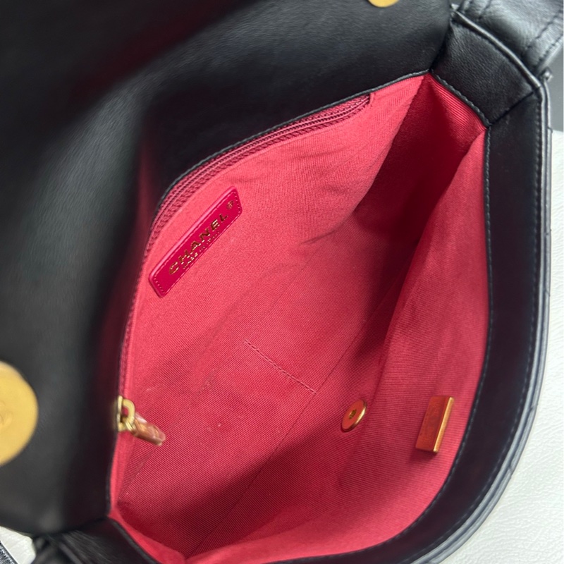 【98🆕】Chanel 21K芯片黑金牛皮 方胖嬉皮包 單肩包-7