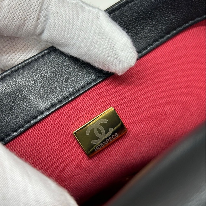 【98🆕】Chanel 21K芯片黑金牛皮 方胖嬉皮包 單肩包-8