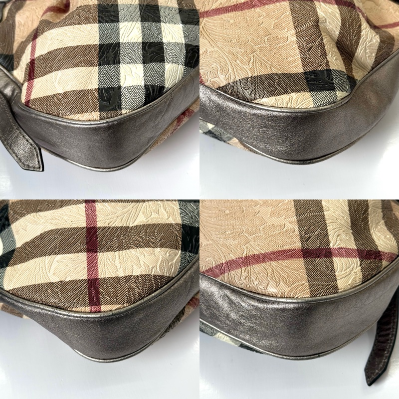 BURBERRY 巴寶莉 經典格紋PVC肩背包 3528262-4