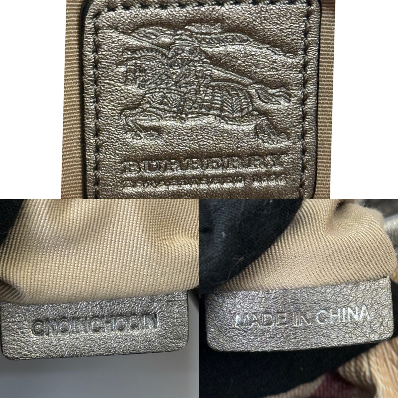 BURBERRY 巴寶莉 經典格紋PVC肩背包 3528262-7