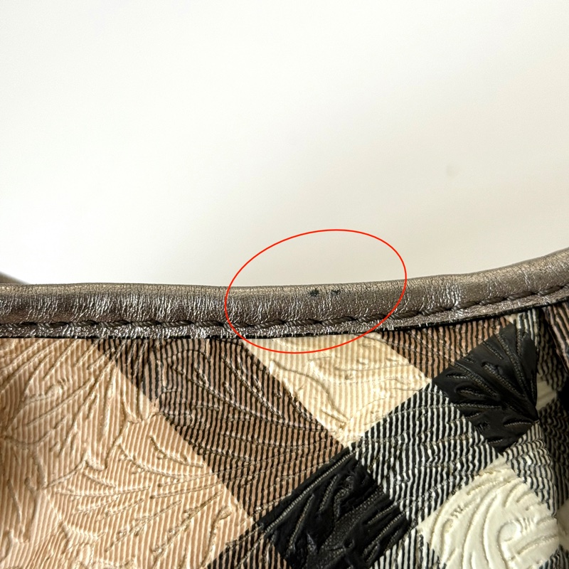 BURBERRY 巴寶莉 經典格紋PVC肩背包 3528262-8