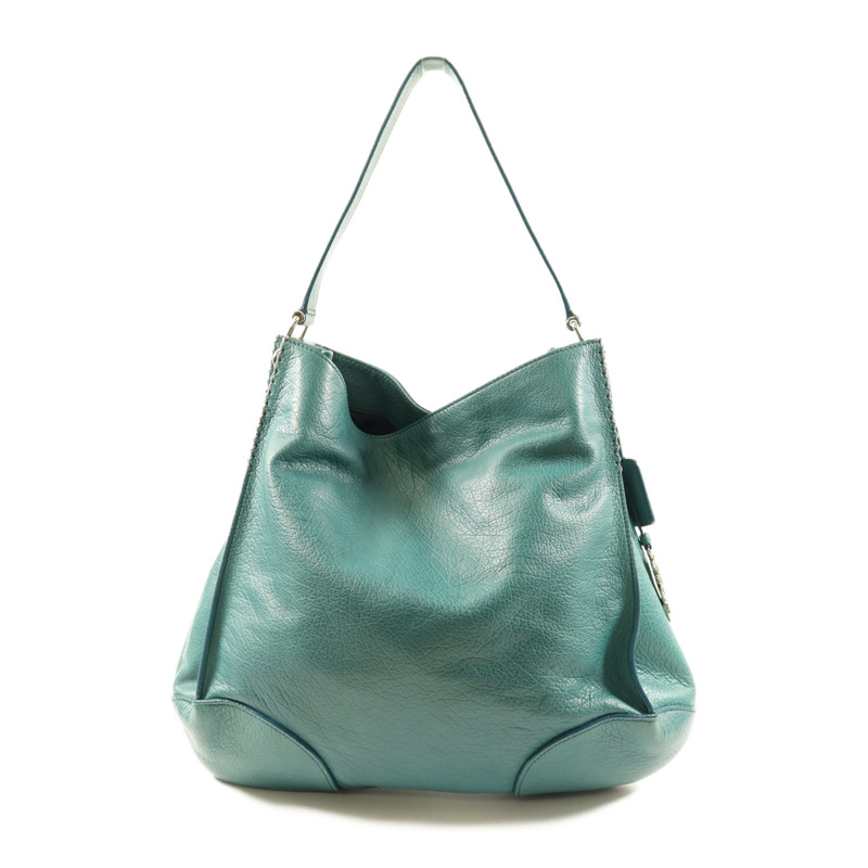 CELINE 牛皮皮革Shoulder Bag銀扣手挽肩背兩用袋-1