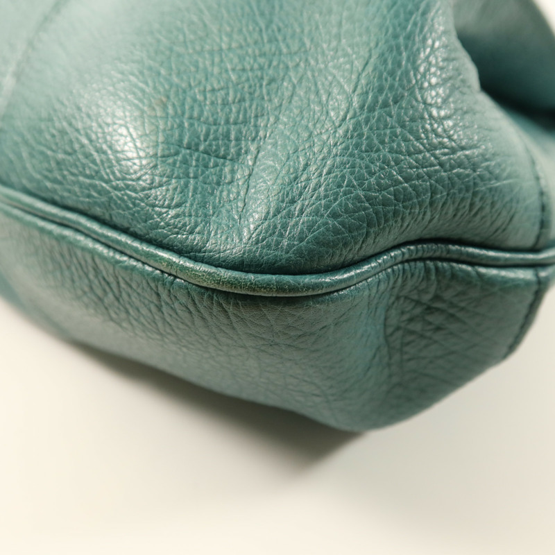 CELINE 牛皮皮革Shoulder Bag銀扣手挽肩背兩用袋-6