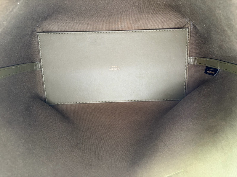 Burberry tote bag 深綠色格紋托特包 大 （可筆電包/上班通勤包/上學包/媽媽包）-14