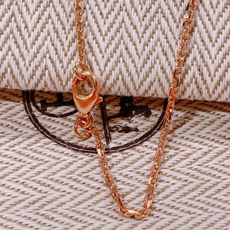 TW4744 Hermes 愛馬仕 迷你Pop H 奶茶色拼白色 頸鏈Mini Pop H Earrings Marron Glacé / Blanc x RGHW-17