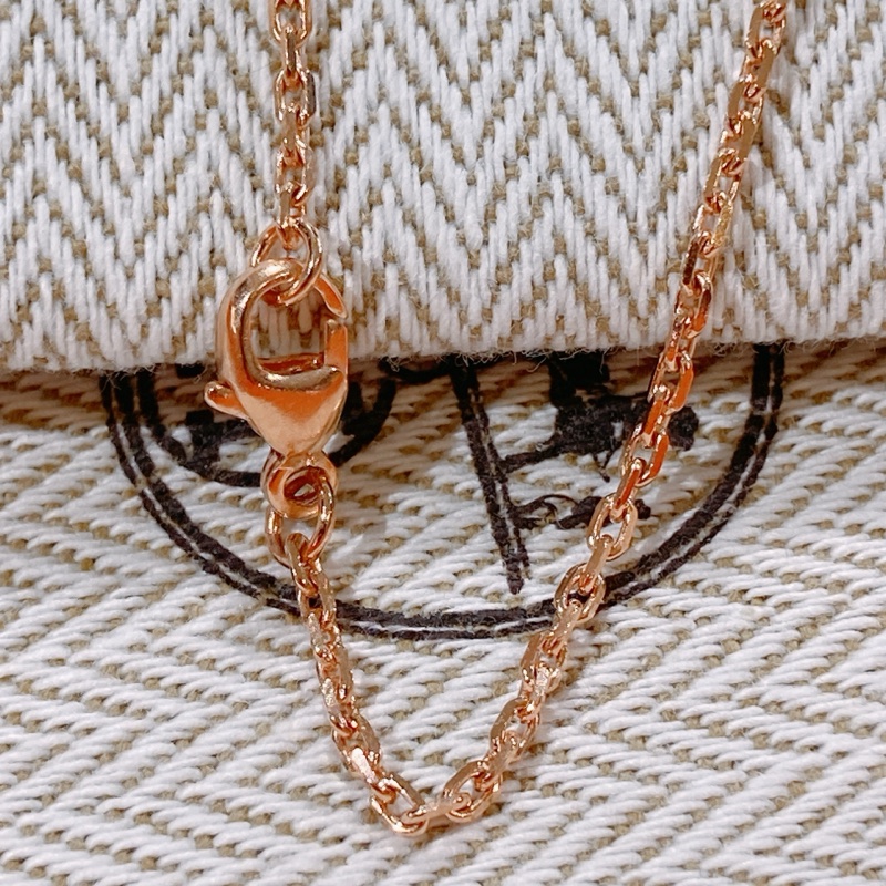 TW4744 Hermes 愛馬仕 迷你Pop H 奶茶色拼白色 頸鏈Mini Pop H Earrings Marron Glacé / Blanc x RGHW-18