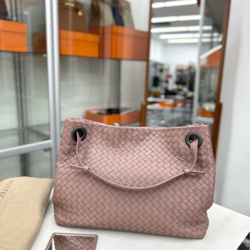 【98🆕】BV 裸粉色雙橋托特包  單肩包-0