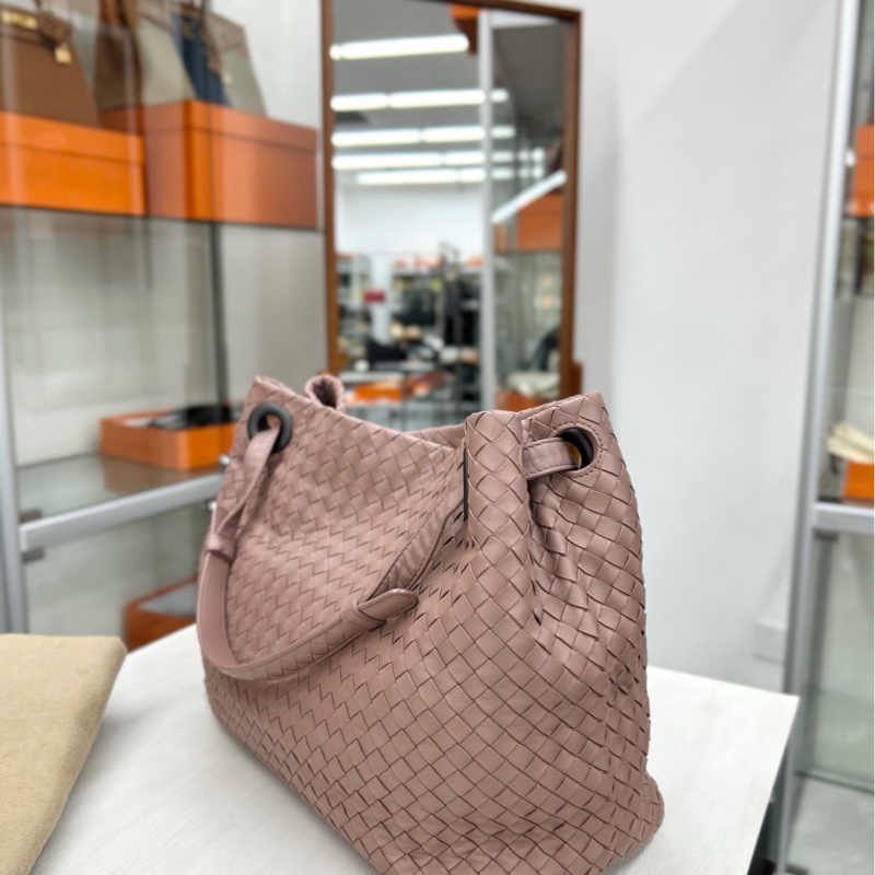 【98🆕】BV 裸粉色雙橋托特包  單肩包-4