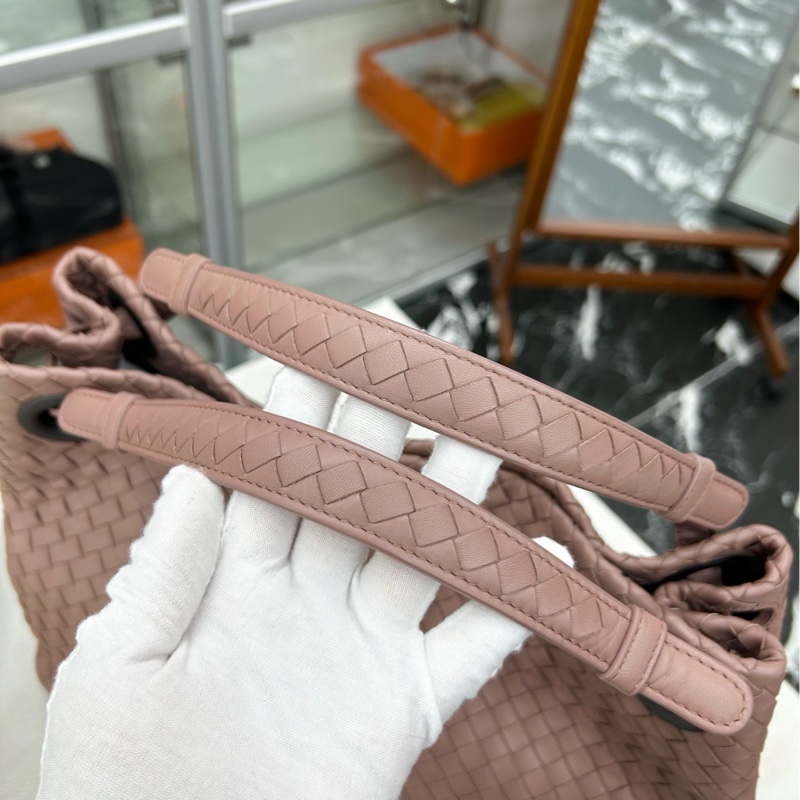 【98🆕】BV 裸粉色雙橋托特包  單肩包-5