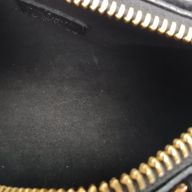 LOUIS VUITTON SpeedyNano16黑色牛皮晶片大Logo印花肩背包-4