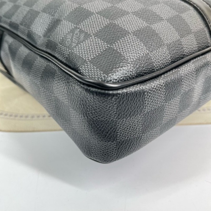 LV路易威登 男士黑棋盤格公文包 可裝筆記本電腦 出差通勤適用-7