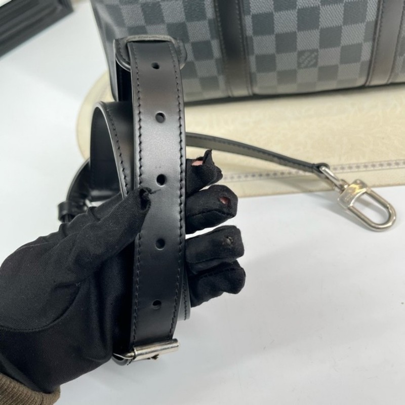 LV路易威登 男士黑棋盤格公文包 可裝筆記本電腦 出差通勤適用-17