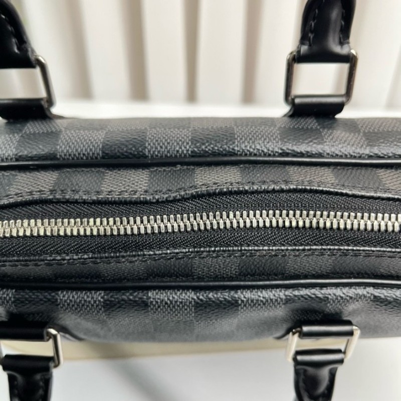 LV路易威登 男士黑棋盤格公文包 可裝筆記本電腦 出差通勤適用-22
