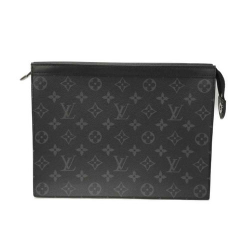 路易威登 Voyage MM 手拿包，Current Second RFID IC Monogram Eclipse Noir M61692，男士