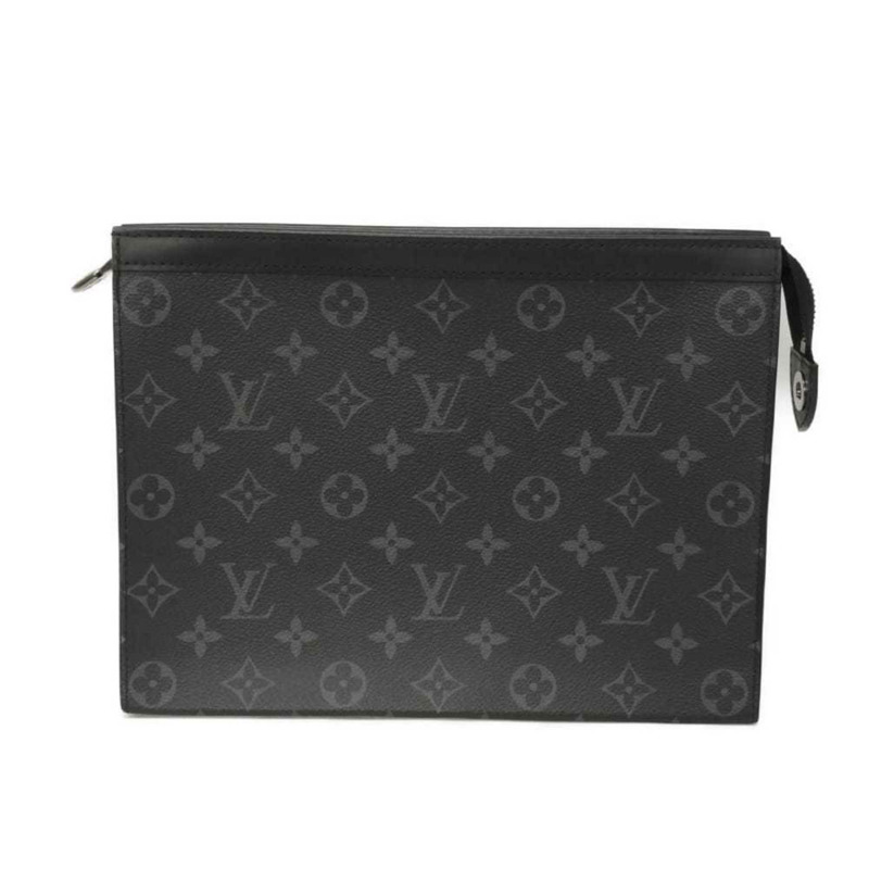 路易威登 Voyage MM 手拿包，Current Second RFID IC Monogram Eclipse Noir M61692，男士-0