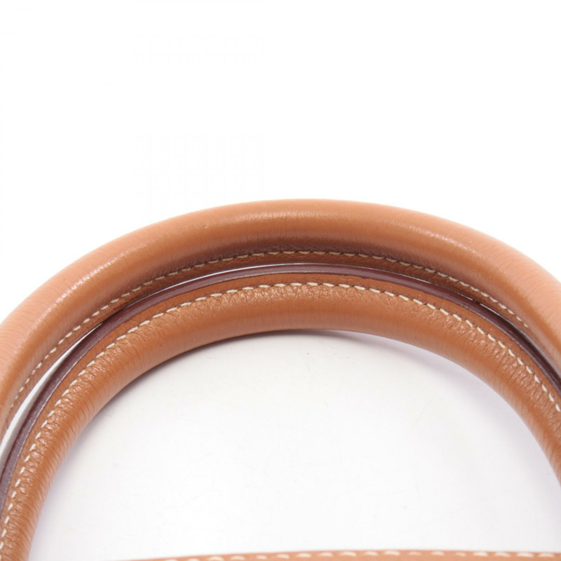 愛馬仕 Birkin 35 手提包 027634CC Clemence 皮革 棕色 金色 二手 女士 J GHW-10