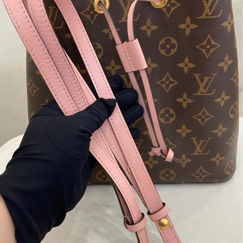 99新 LV 粉色水桶包桶